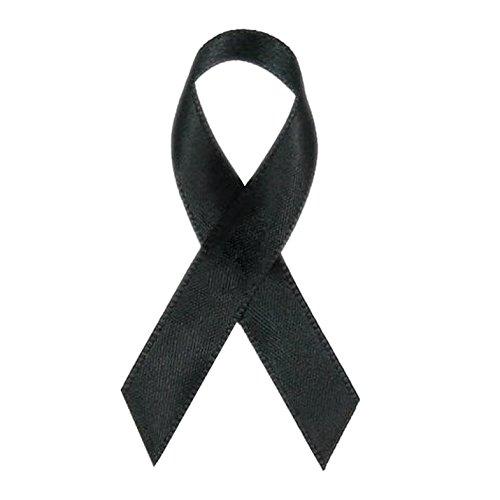 Black Satin Awareness Ribbons