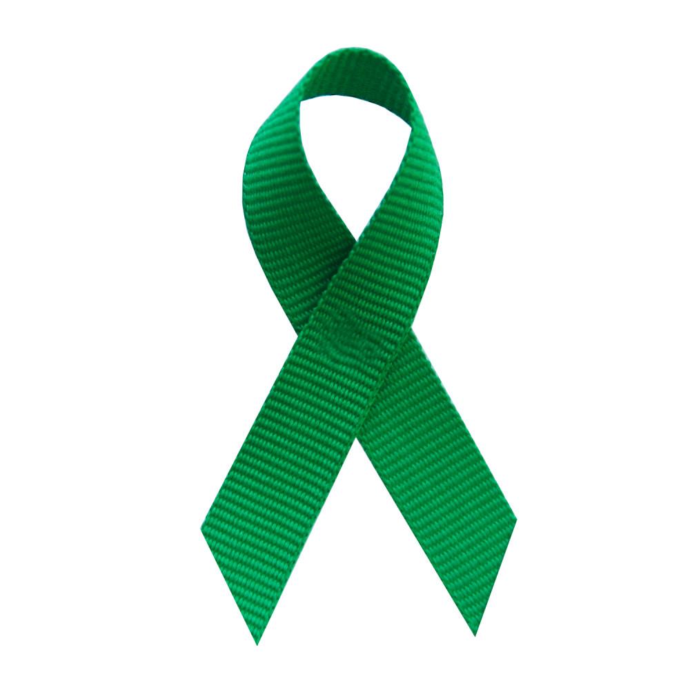 Emerald Grosgrain Awareness Ribbons