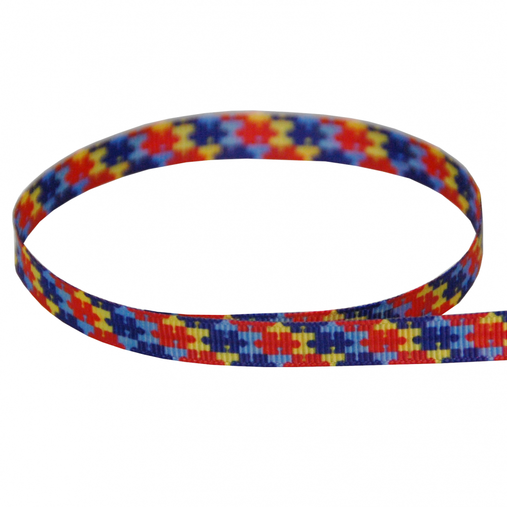 Printed Autism Ribbon