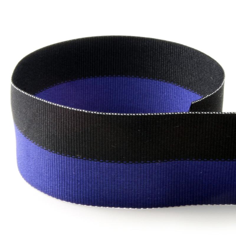 Black/Royal Bi-Stripe