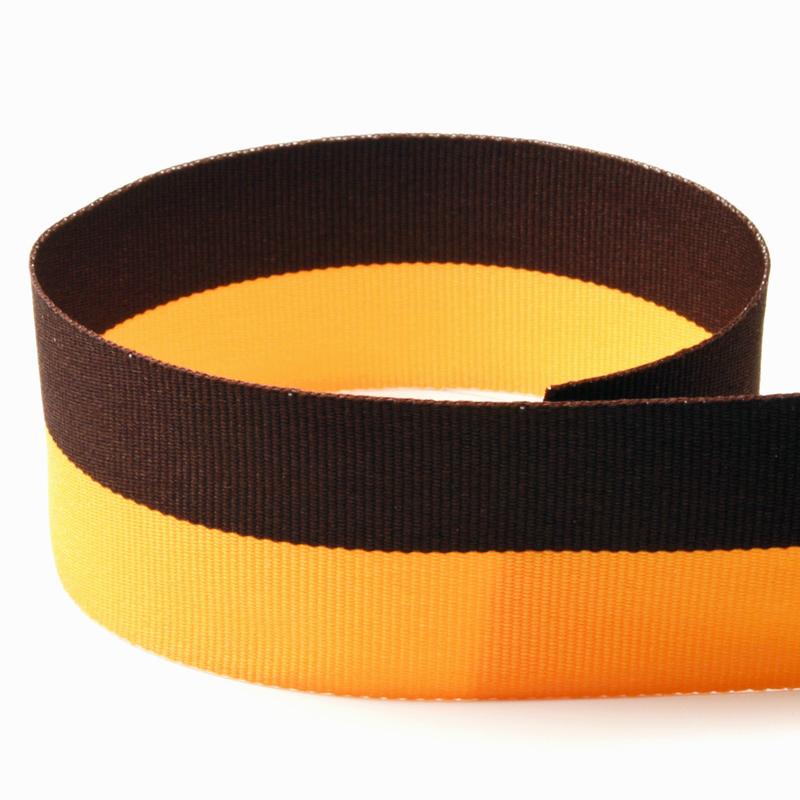 Brown/Gold Bi-Stripe