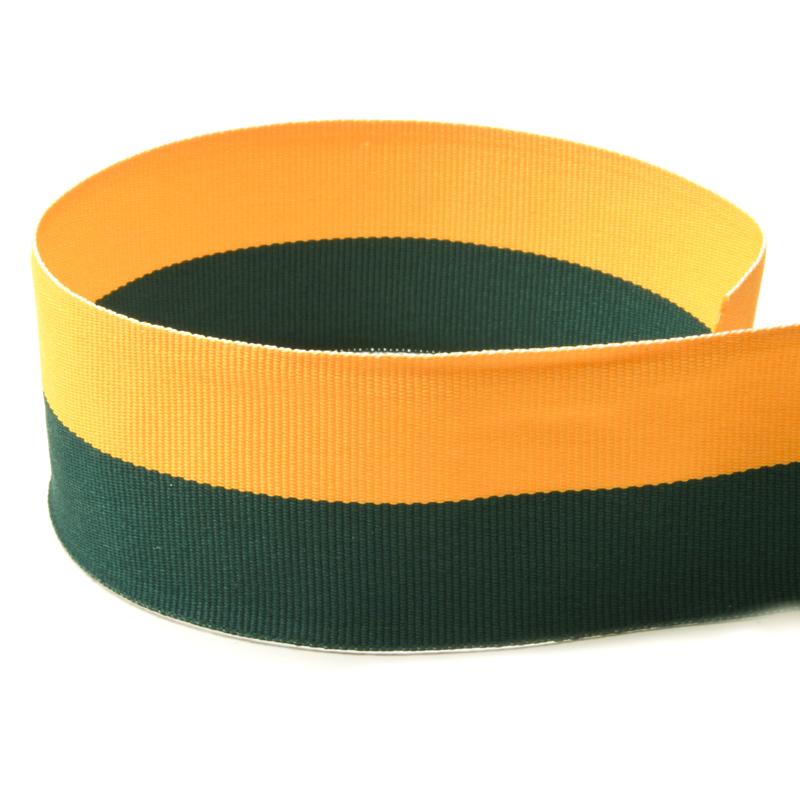 Hunter/Gold Bi-Stripe