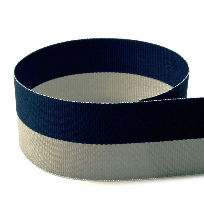 Navy/Gray Bi-Stripe