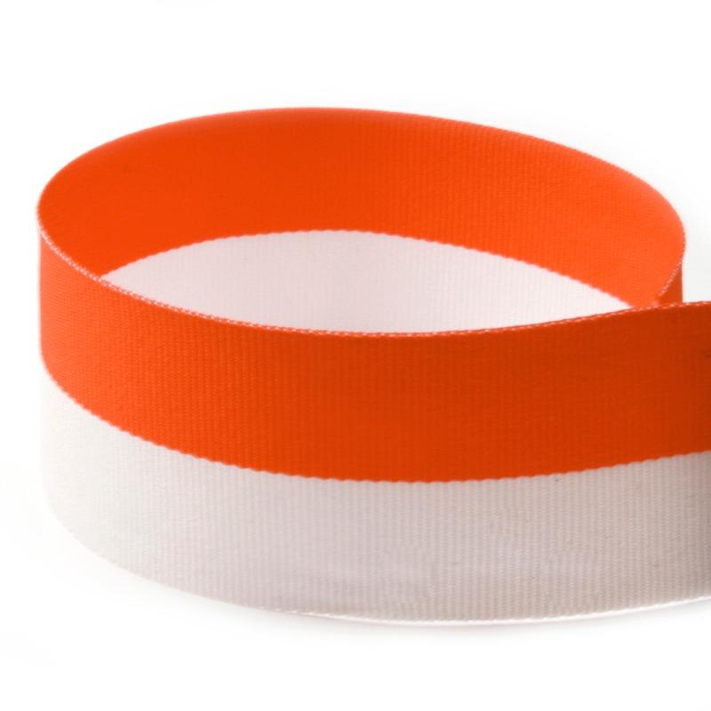 Orange/White Bi-Stripe