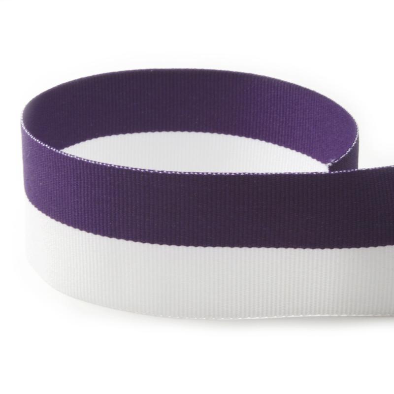 Purple/White Bi-Stripe