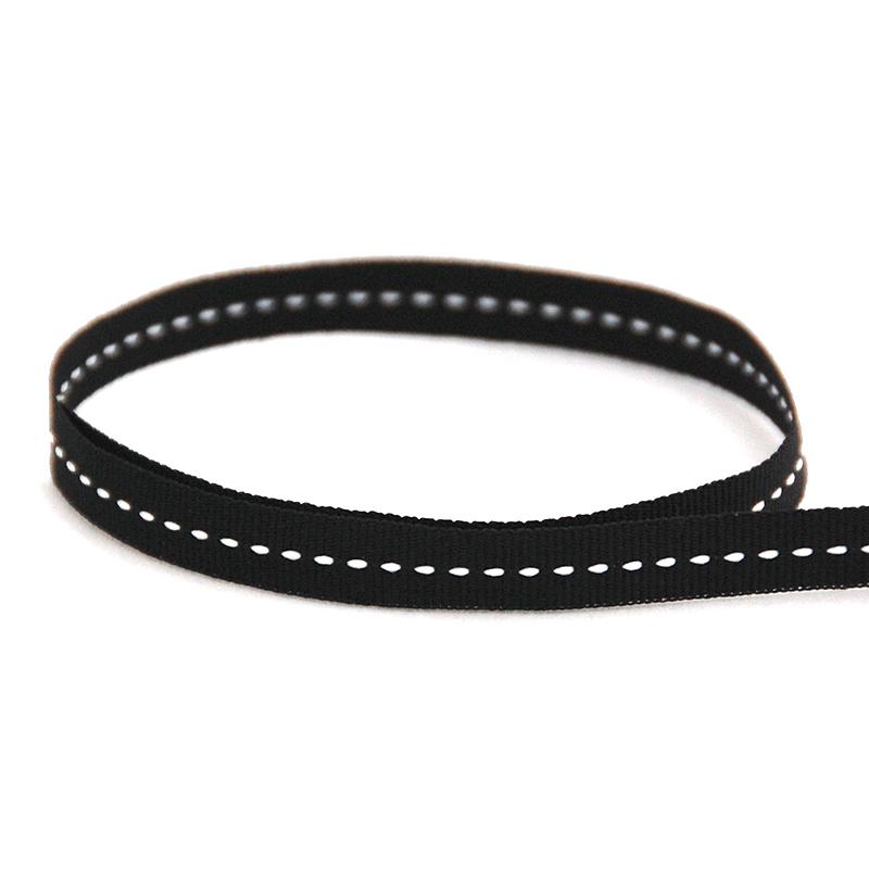 Audrey Black/White Stitch