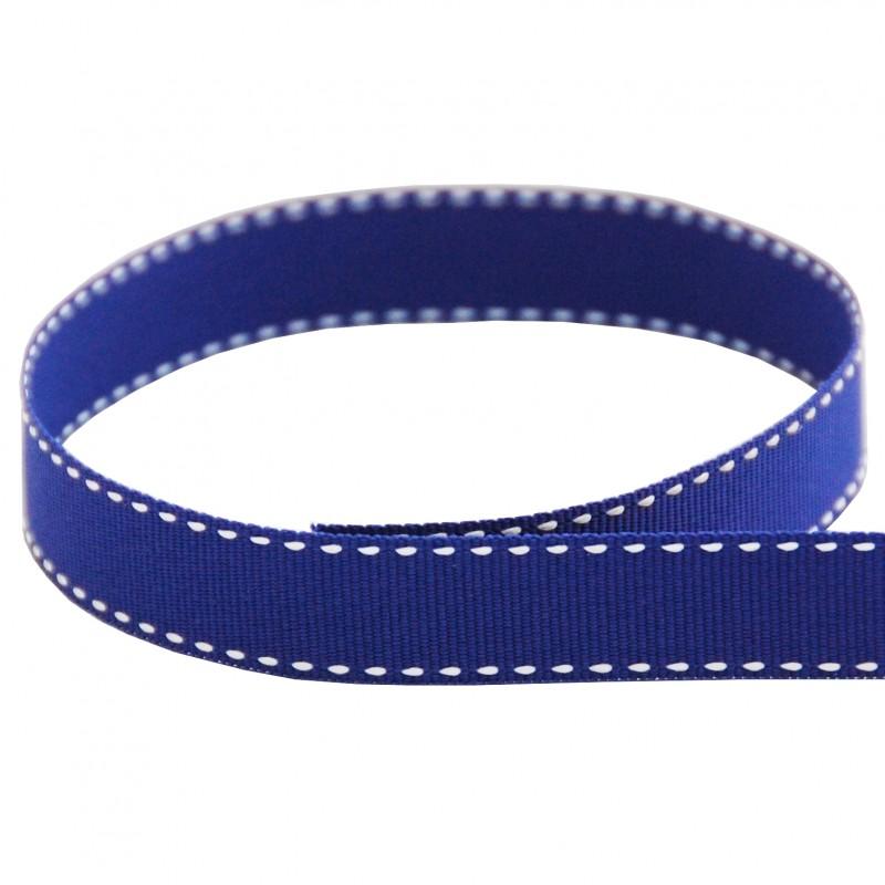 Royal/White Saddle Stitch