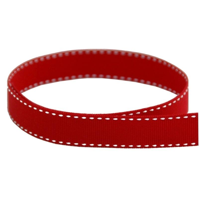 Red/White Saddle Stitch