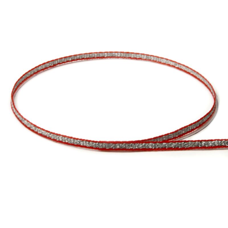 #4-1004 Red & Silver Tinsel