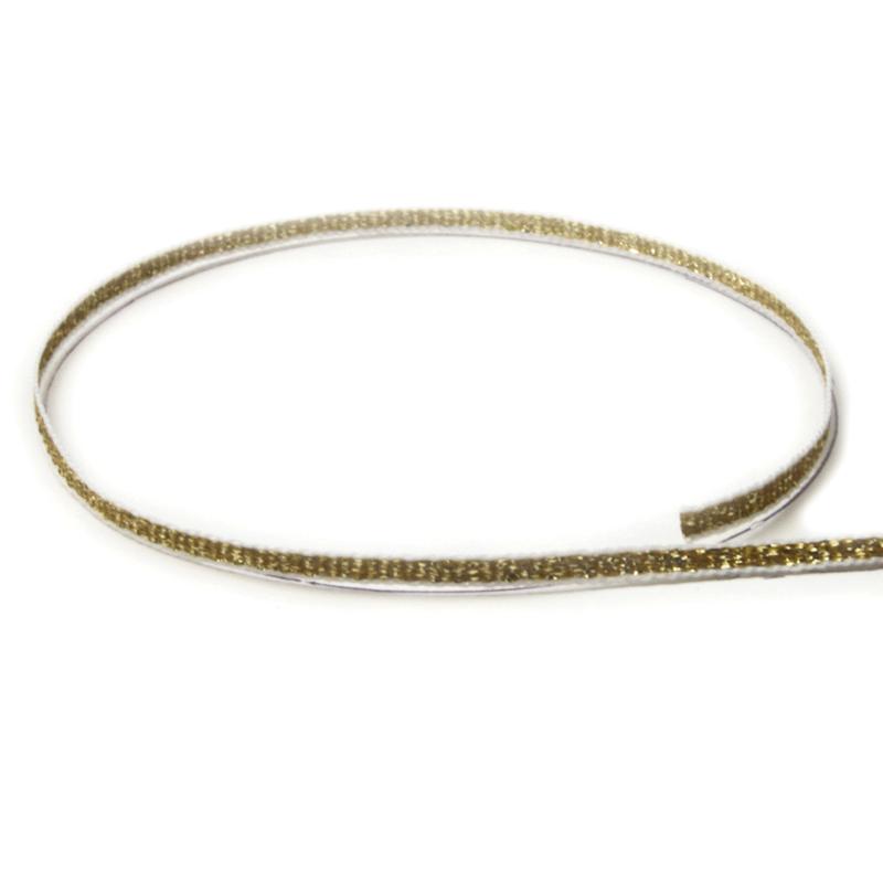 #408 White & Gold Tinsel