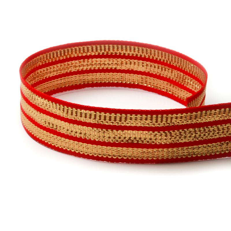 #561 Red & Gold Tri-Stripe
