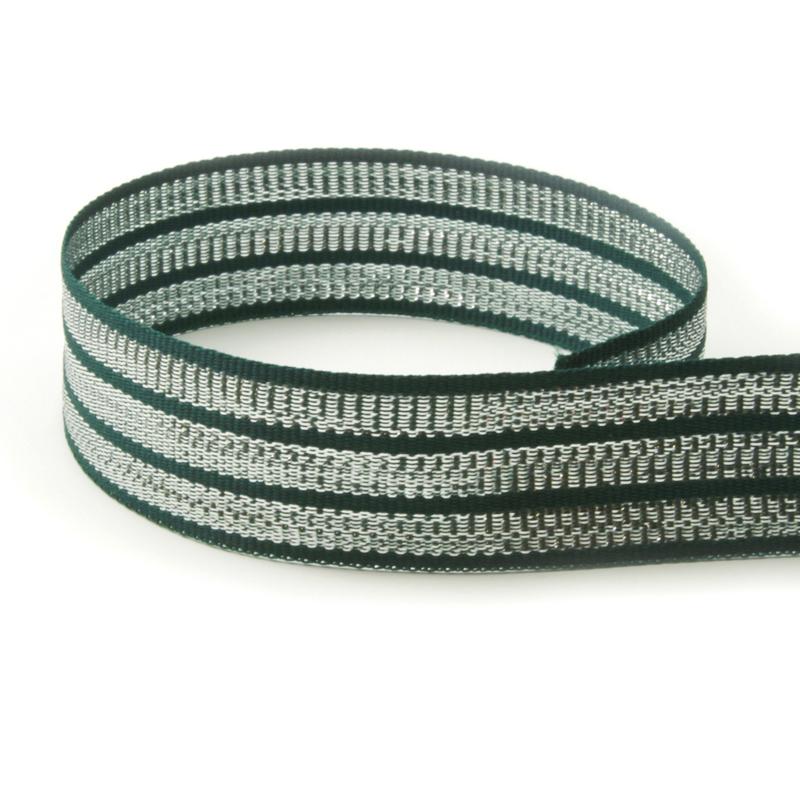 #567 Hunter & Silver Tri-Stripe