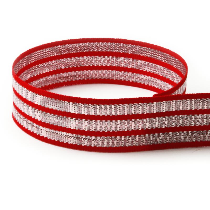 #568 Red & Silver Tri-Stripe