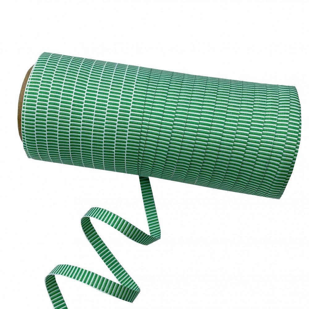 Green & White Peppermint Stripe