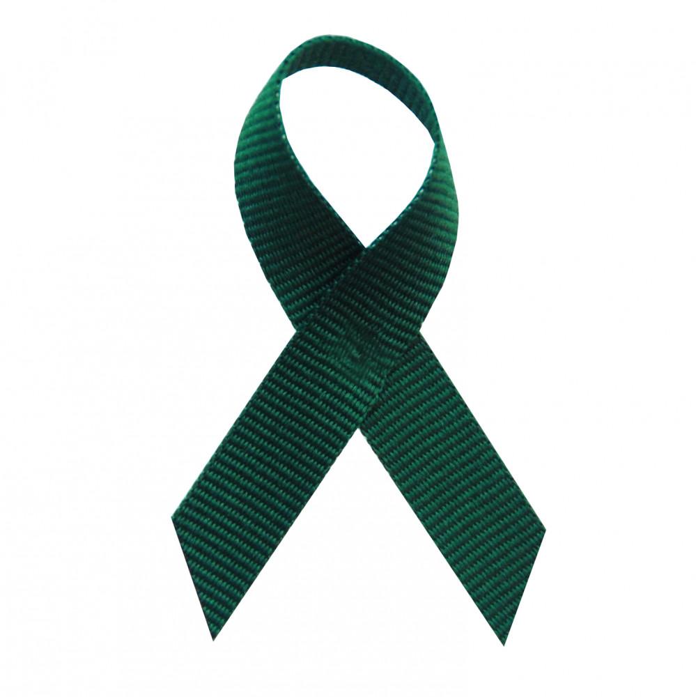 Hunter Green Grosgrain Awareness Ribbons