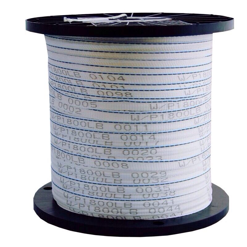 Seconds Quality W/P 1800 Lb Polyester Pull Tape Single Wire Detectable