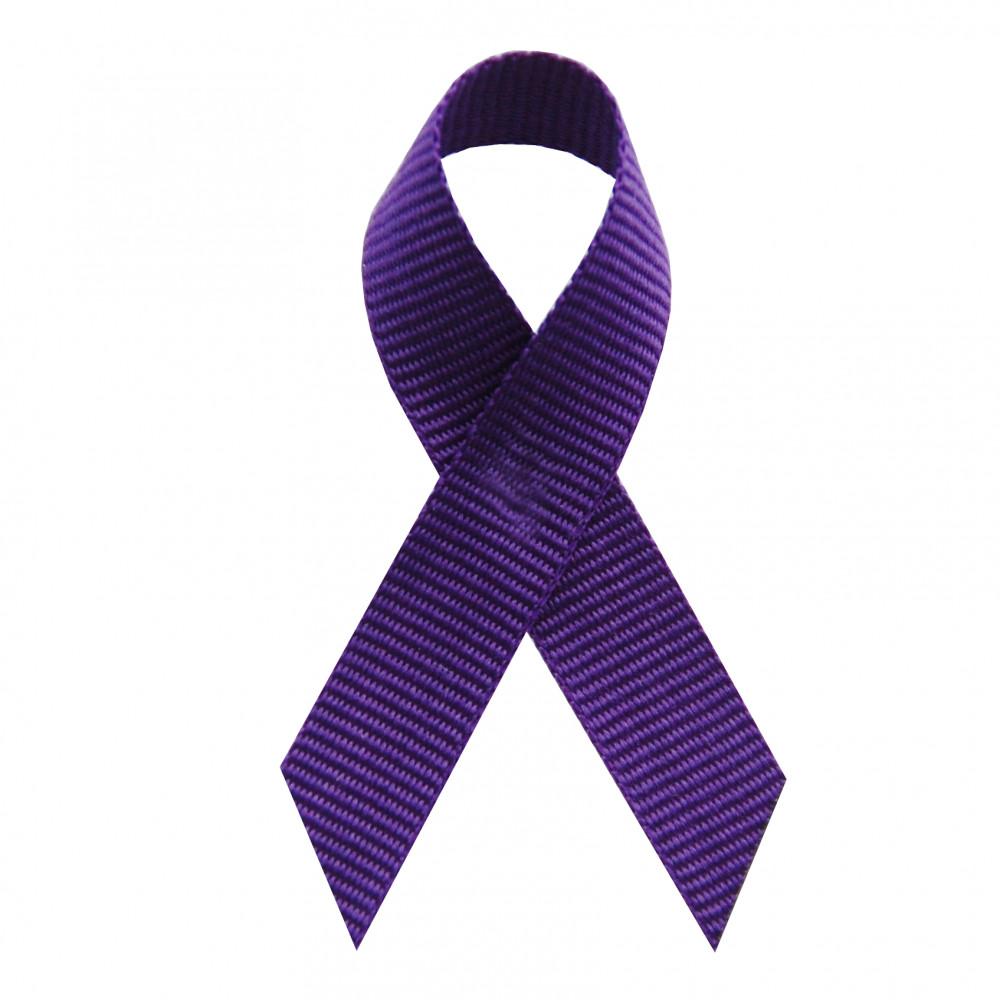 Purple Grosgrain Awareness Ribbons