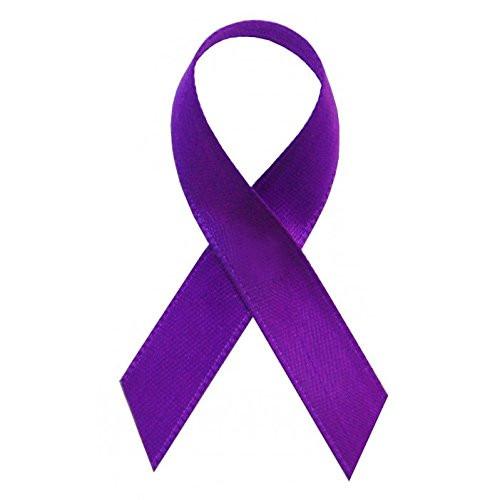 Purple Satin Awareness Ribbons