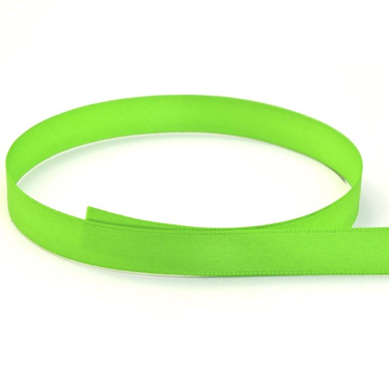 Double Face Satin  Neon Green