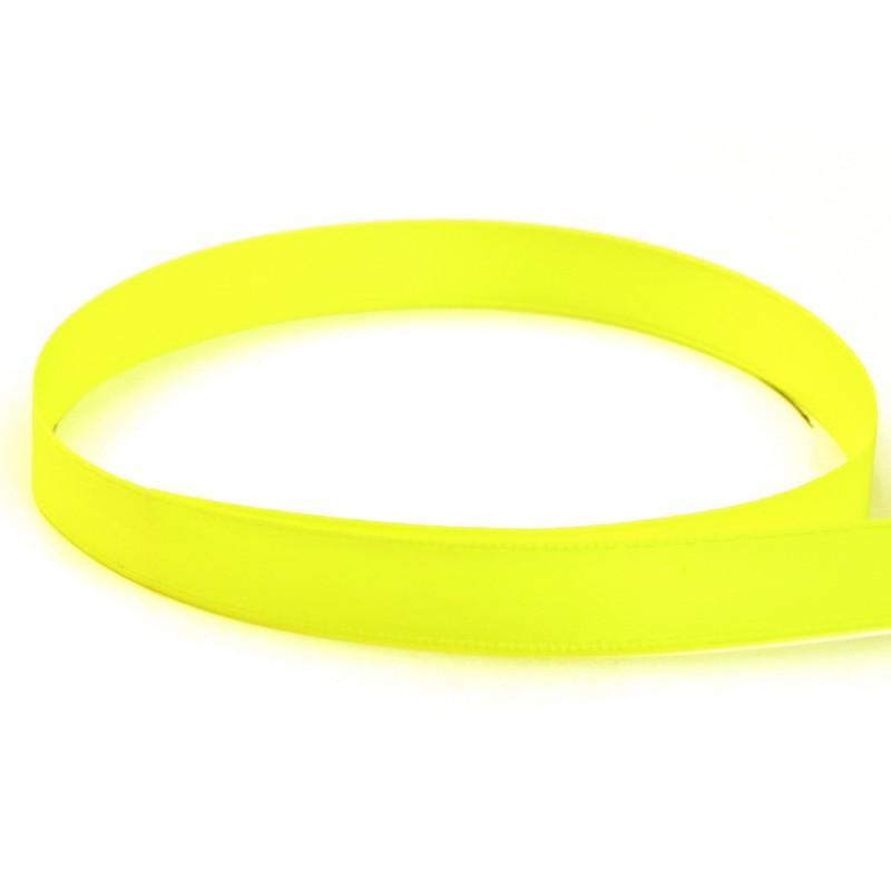 Double Face Satin  Neon Yellow