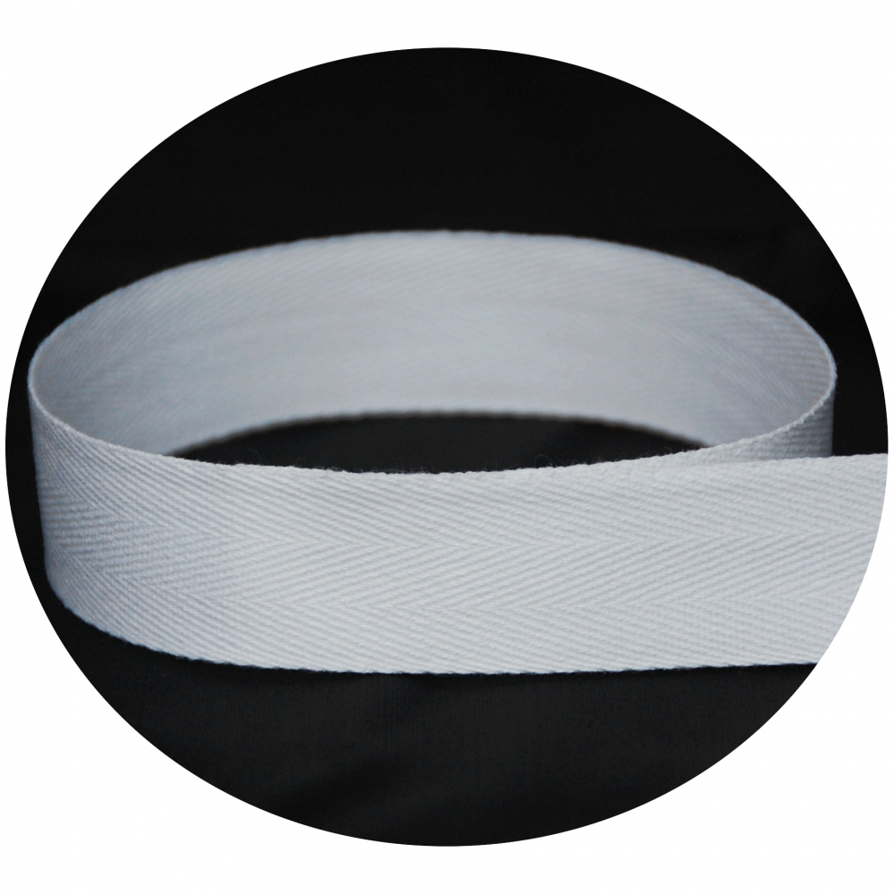 DDD-T 86 White Preshrunk Cotton Twill Tape