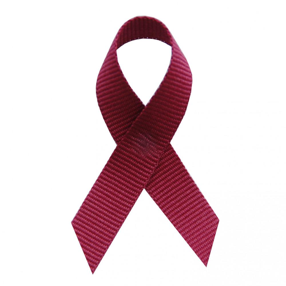 Wine Grosgrain Awareness Ribbons