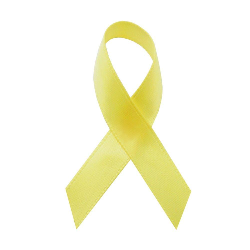 Yellow Satin Awareness Ribbons
